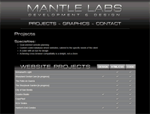 Tablet Screenshot of mantlelabs.com